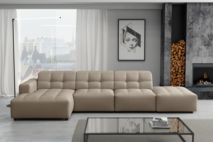 Modulare Ecksofa L-form Bergi 341x166x70 cm