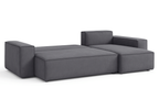 Ecksofa mit Schlaffunktion und Bettkasten L-form 244x142x80 cm Denis 