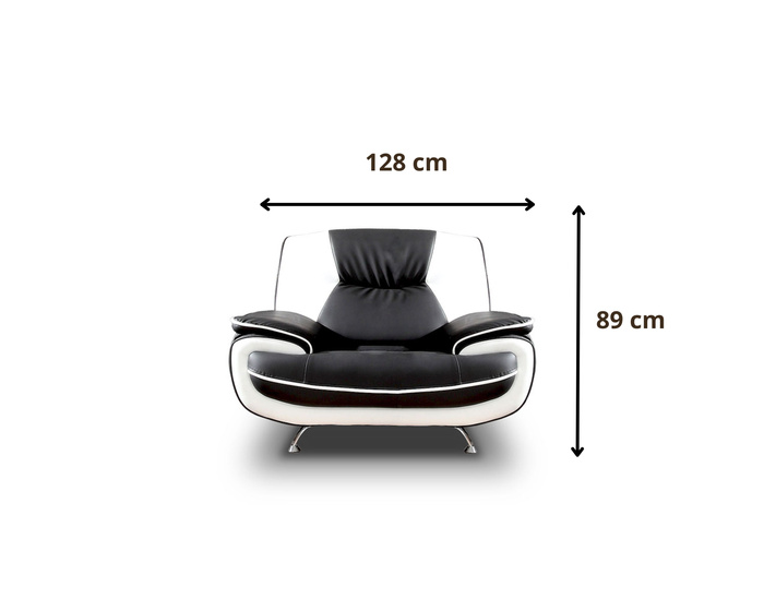 Sofa Set Onyx Set 3-2-1 Couch Set aus Stoff Farbauswahl (weiß-braun)