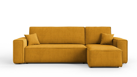 Ecksofa mit Schlaffunktion und Bettkasten L-form 244x142x80 cm Denis 