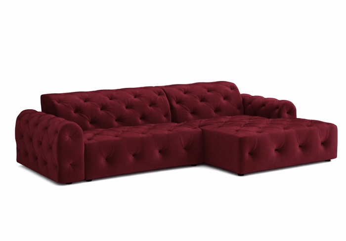 Ecksofa L-form 260x170x80 cm Chesterfield Candi