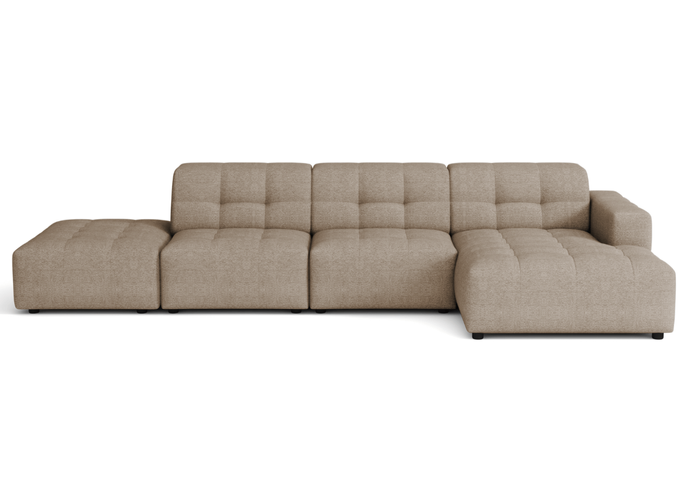 5-Sitzer-Ecksofa mit Ottomane BERGO 341 × 166 cm