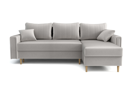 Ecksofa mit Schlaffunktion und Bettkasten, Sofa L-form Rechts, 235x144x80 Solo