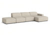 Ecksofa Rechts 4 Teile 341x102x70cm Lucas 