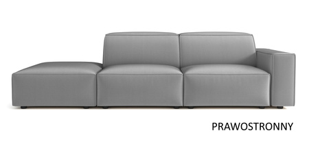 Sofa mit Hocker, 3-Sitzer 262x102x70 cm