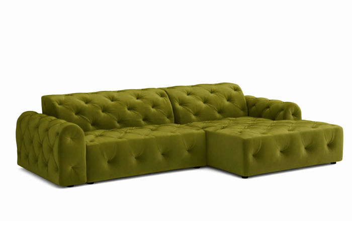 Ecksofa L-form 260x170x80 cm Chesterfield Candi