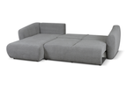 Ecksofa mit Schlaffunktion und Bettkasten, L-form 255x165x91 cm Lola