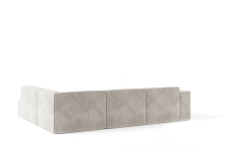 Ecksofa Couch Wohnlandschaft modern Design Stoff Sofa L-Form Links Polsterecke ohne Schlaffunktion Sofa CARA Grau