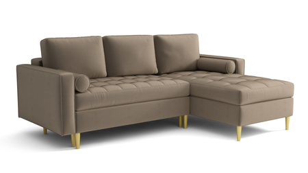 Ecksofa L-Form mit Schlaffunktion und Bettkasten 240x175x96 cm Moris 