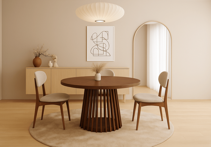 Runde Tisch, Holztisch, Esstisch, Klapptisch 110-210 cm T-77