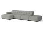 5-Sitzer-Ecksofa mit Ottomane BERGO 341 × 166 cm