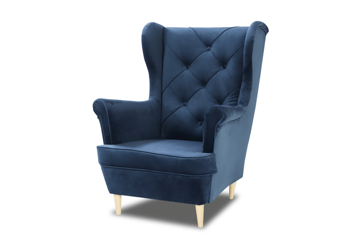 Rio gesteppter Sessel im skandinavischen Stil