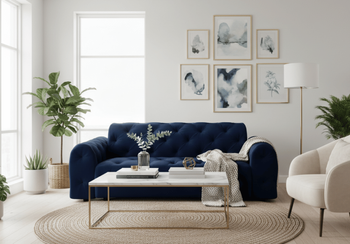 4-Sitzer-Sofa mit eleganter Steppung CANDY 255 × 107 cm