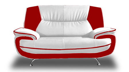 Sofa 2-Sitzer Couch Kunstleder Industrieleder 168x87x89 cm Onyx