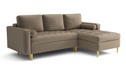 Ecksofa L-Form mit Schlaffunktion und Bettkasten 240x175x96 cm Moris