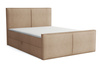 Boxspringbett mit Topper und Bettkasten, Polsterbett, Doppelbett, Bett 140x200 cm Calipso  Grau