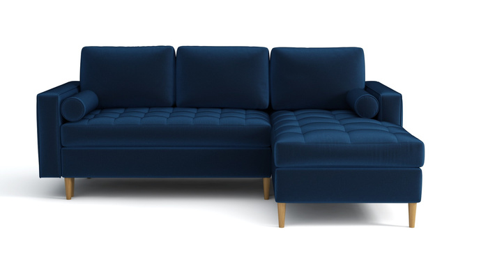 Ecksofa L-Form mit Schlaffunktion und Bettkasten 240x175x96 cm Moris