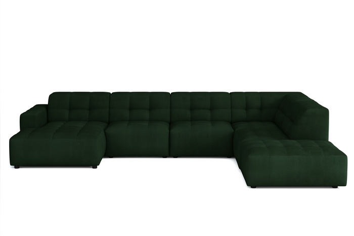 Ecksofa U-form links 364x262x70 cm modular Sofa Bergi