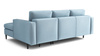 Ecksofa mit Schlaffunktion und Bettkasten, L-form 246x172x101 cm Sevilla