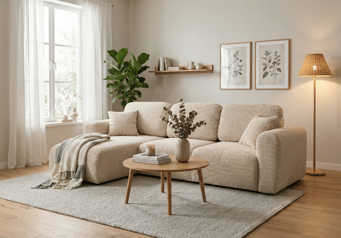 Ecksofa mit Schlaffunktion UNO 245 × 148 cm