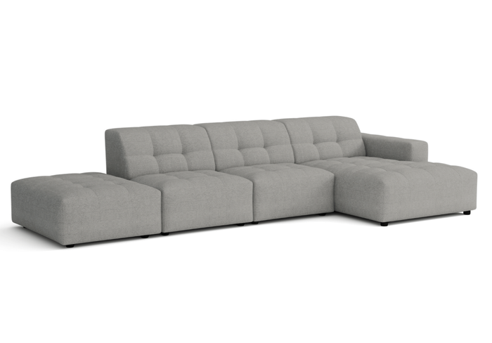 5-Sitzer-Ecksofa mit Ottomane BERGO 341 × 166 cm