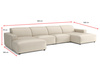  Ecksofa Modular U-form 364x166x70 cm Lucas 