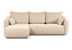Ecksofa mit Schlaffunktion und Bettkasten, L-form 255x165x91 cm Lola