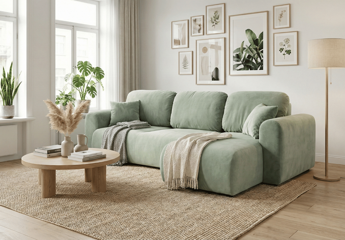 Ecksofa mit Schlaffunktion UNO 245 × 148 cm