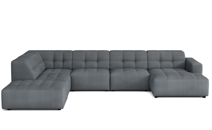 Ecksofa U-form links 364x262x70 cm modular Sofa Bergi