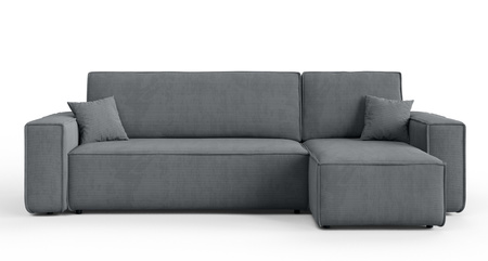 Ecksofa mit Schlaffunktion und Bettkasten L-form 244x142x80 cm Denis 