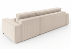 Ecksofa mit Schlaffunktion und Bettkasten L-form 244x142x80 cm Denis