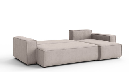 Ecksofa mit Schlaffunktion und Bettkasten L-form 244x142x80 cm Denis 