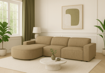 Ecksofa L-form, 3-Sitzer 284x102x70cm Lucas