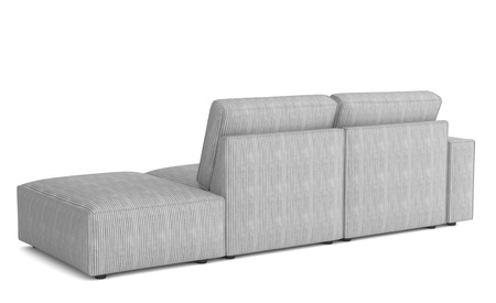 Modulare Sofa 3-Sitzer 255x102x90 cm Fergi Beige