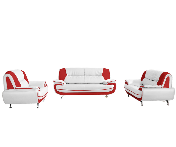 Sofa 3-Sitzer Couch Kunstleder ONYX 198x87x89 cm Kunstledersofa 3-er