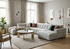 Ecksofa U-form links 364x262x70 cm modular Sofa Bergi 