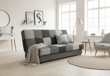 Sofa mit Schlaffunktion, Bettcouch, Schlafsofa mit Bettkasten Quadrat 190x58x98 cm