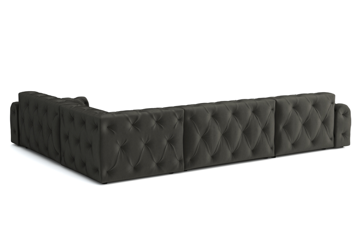 Ecksofa mit eleganter Steppung CANDY 334x254 cm