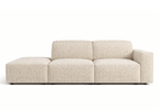 Sofa mit Hocker, 3-Sitzer 262x102x70 cm
