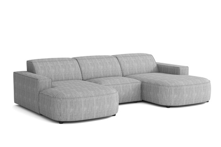 Couch U-form, Ecksofa Lucas 284x166x70 cm