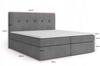 Boxspringbett 180x200 mit Bettkasten - Bett mit Matratze und 2 Bettkästen - Schlafzimmerbett mit Topper - Bequemes und Elegantes Doppelbett Holly