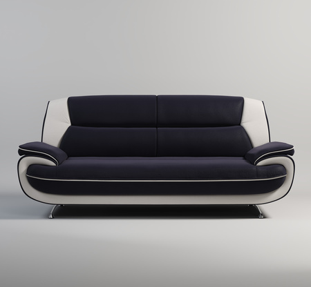 Sofa Set Onyx Set 3-2-1 Couch Set aus Stoff Farbauswahl (braun-weiß)