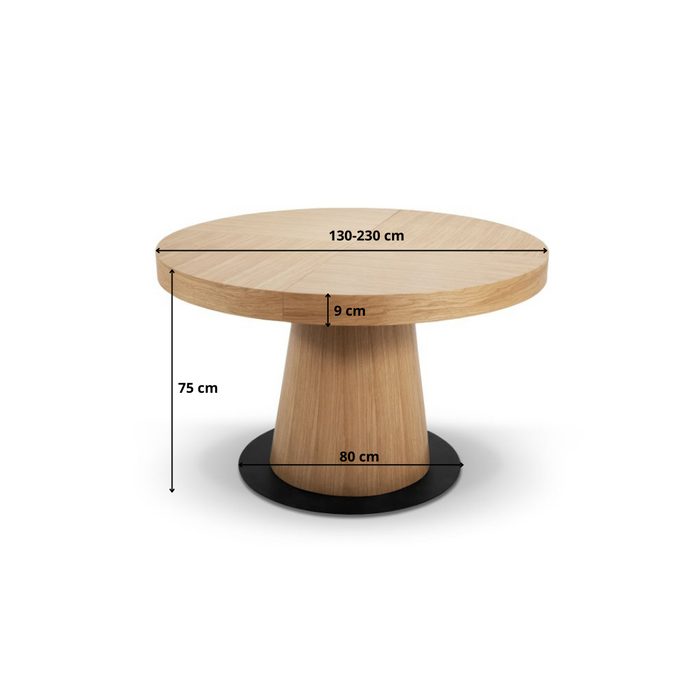 Runde Tisch, Esstisch, Holztisch T 74