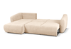 Ecksofa mit Schlaffunktion und Bettkasten, L-form 255x165x91 cm Lola