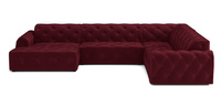Ecksofa U-form, Stil Chesterfield 334x254x80 cm Candi