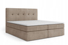 Boxspringbett 180x200 mit Bettkasten - Bett mit Matratze und 2 Bettkästen - Schlafzimmerbett mit Topper - Bequemes und Elegantes Doppelbett Holly