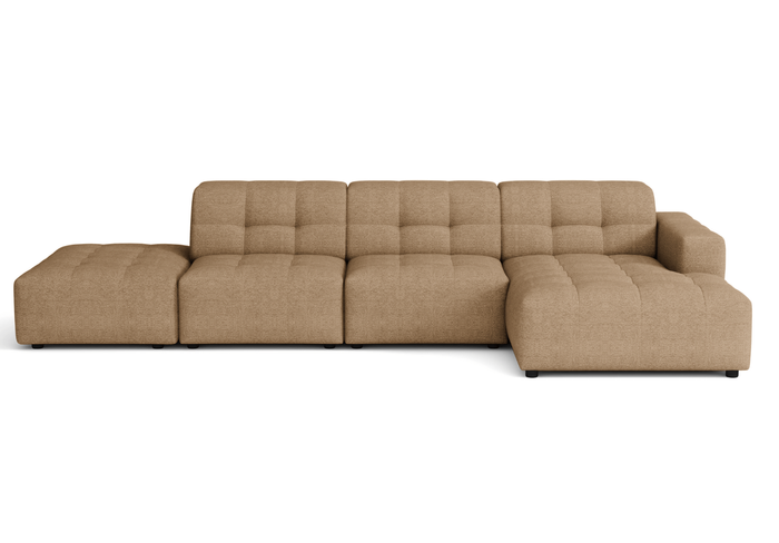 5-Sitzer-Ecksofa mit Ottomane BERGO 341 × 166 cm