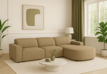 Ecksofa L-form, 3-Sitzer 284x102x70cm Lucas