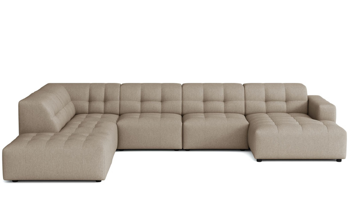 Ecksofa U-form links 364x262x70 cm modular Sofa Bergi