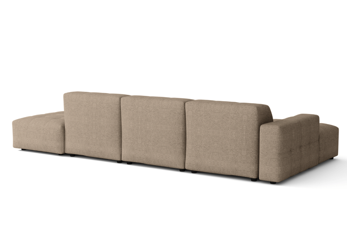 5-Sitzer-Ecksofa mit Ottomane BERGO 341 × 166 cm